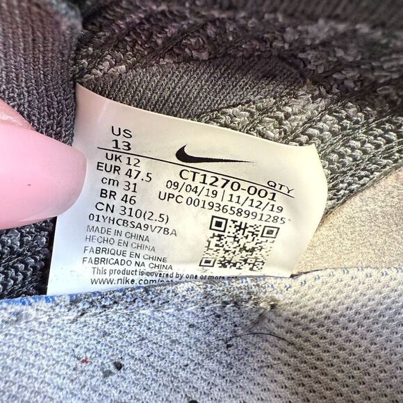 Nike Air Vapormax Fly Knit 3 Men\'s Size 13 Gray Athletic Shoes Sneakers main image 8